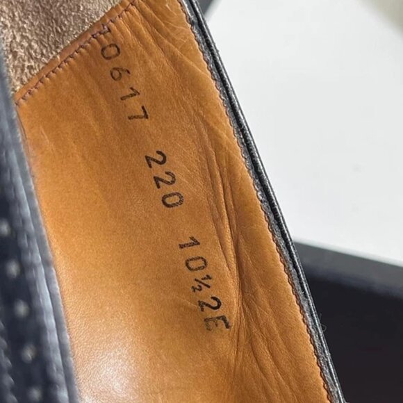 Salvatore Ferragamo Tassel Loafer Cap Toe Black Leather Dress Shoes Mens 10.5 EE - Picture 8 of 11